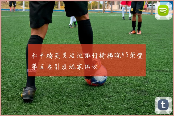 和平精英灵活性排行榜揭晓V5荣登第五名引发玩家热议
